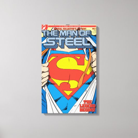 Het Man van Steel #1 Collector's Edition Canvas Afdruk (Voorkant)