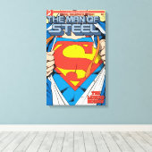 Het Man van Steel #1 Collector's Edition Canvas Afdruk (Insitu (Houten vloer))