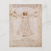 Het Man van Vitruvian Briefkaart (Voorkant)