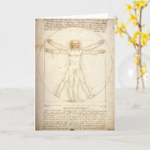 Het Man van Vitruvian Kaart (Gele Bloem)