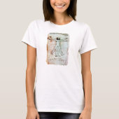 Het MAN VITRUVIAN, Antiek bruin perkament T-shirt (Voorkant)