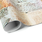 HET MAN VITRUVIAN VAN Leonardo Antiek Parchment Cadeaupapier (Rol Hoek)