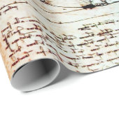 HET MAN VITRUVIAN VAN Leonardo Da Vinci Cadeaupapier (Rol Hoek)