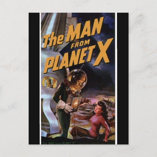 Het Man voor Planet X Briefkaart (Voorkant)