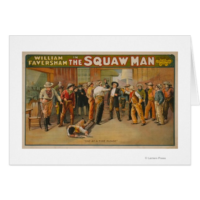 Het Man Western Drama Theater Poster (Voorkant Horizontaal)