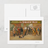 Het Man Western Drama Theater Poster Briefkaart (Voorkant / Achterkant)