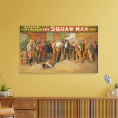 Het Man Western Drama Theater Poster Canvas Afdruk (Insitu (Woonkamer))