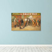 Het Man Western Drama Theater Poster Canvas Afdruk (Insitu (Houten vloer))