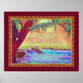 Het Man zonder randen is een soort boompsalm 1-kun Poster (Voorkant)