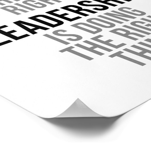 Het management doet dingen goed poster (Hoek)