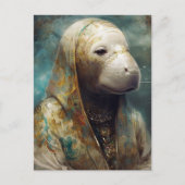 Het Manatee Nun Briefkaart (Voorkant)