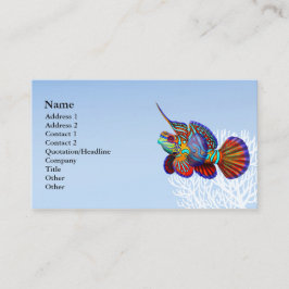 Het Mandarijnse Goby Dragonet Fish Visitekaartje