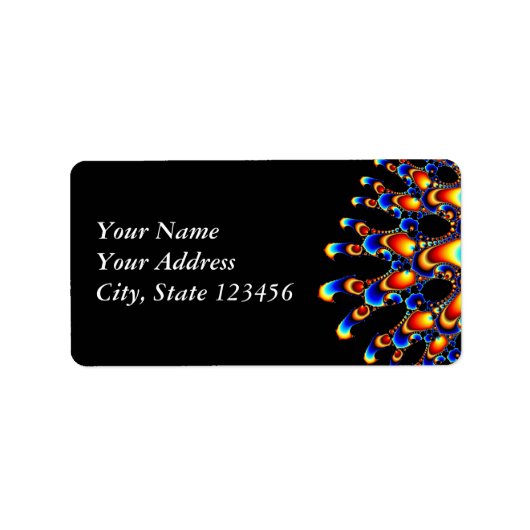 Het - Mandelbrot Fractal Art Etiket (Voorkant)