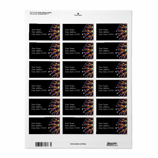 Het - Mandelbrot Fractal Art Etiket (Full Sheet)