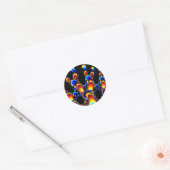 Het - Mandelbrot Fractal Art Ronde Sticker (Envelop)