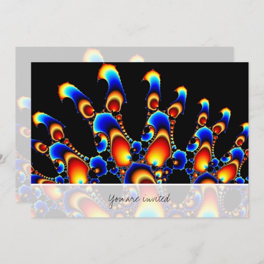 Het - Mandelbrot Fractal Kaart (Voorkant / Achterkant)