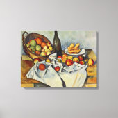 Het mandje appels van Paul Cezanne Canvas Afdruk (Voorkant)