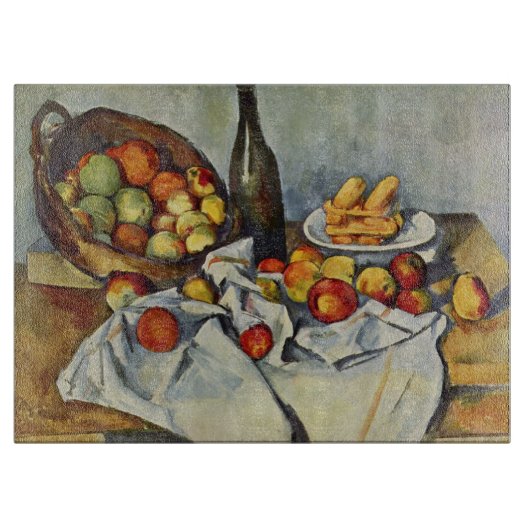 Het mandje appels van Paul Cezanne Snijplank (Voorkant)