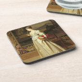 Het mandje van het Roos (olie op het paneel) Drankjes Onderzetter (Linkerzijde)