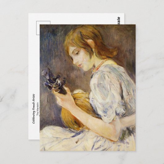 Het Mandolin van Berthe Morisot Briefkaart (Voorkant / Achterkant)
