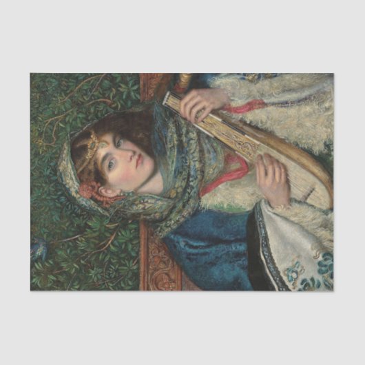 Het Mandolin van James Smetham Tissuepapier (Voorkant)