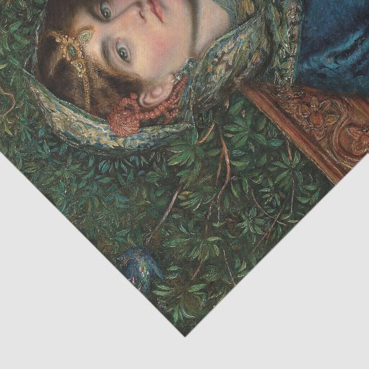 Het Mandolin van James Smetham Tissuepapier (Detail)