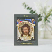 Het Mandylion Orthodoxe Christelijke icoon Briefkaart (Staand voorkant)