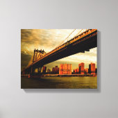 Het Manhattan-uitzicht aan de kant van Brooklyn (N Canvas Afdruk (Voorkant)