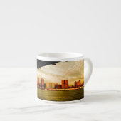 Het Manhattan-uitzicht aan de kant van Brooklyn (N Espresso Kop (Voorkant rechts)