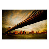 Het Manhattan-uitzicht aan de kant van Brooklyn (N Poster (Voorkant)