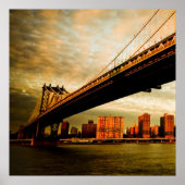 Het Manhattan-uitzicht aan de kant van Brooklyn (N Poster (Voorkant)