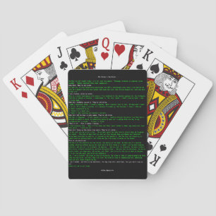 Het Manifest van de Hacker Pokerkaarten