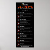 Het Manifesto voor Uitstaande Restaurants 2.0 Poster (Voorkant)