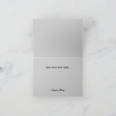 Het mannelijke Metaal ziet dankt u nota neemt van Bedankkaart (Binnen)