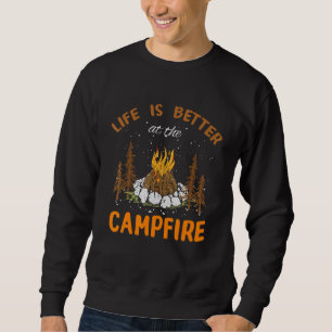 Het Mannen camperleven is beter in het kampvuurbos Trui