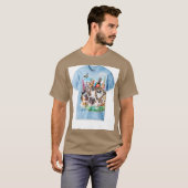 Het Mannen gebergte Selfie T-shirt (Voorkant volledig)