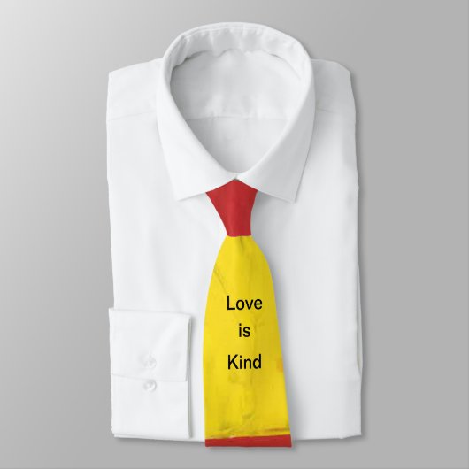 Het Mannen Stropdas met Text Love Design. (Gebonden)