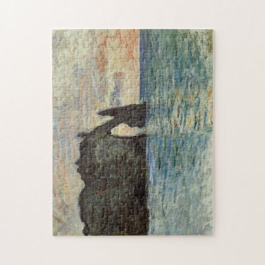 Het Manneport, Cliff op É tretttat Monet Fine Art Legpuzzel (Verticaal)