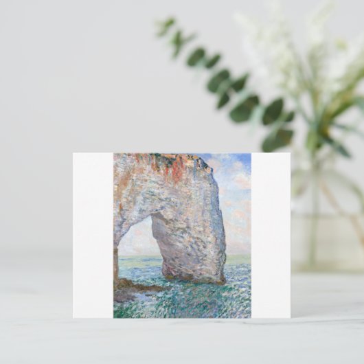 Het Manneporte bij Etretat door Claude Monet Briefkaart (Staand voorkant)
