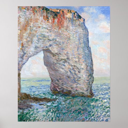 Het Manneporte bij Etretat door Claude Monet Poster (Voorkant)