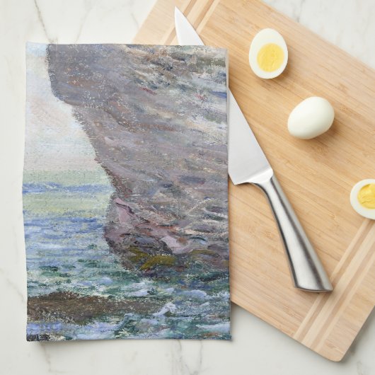 Het Manneporte nabij Étretat door Claude Monet Theedoek (Quarter Fold)