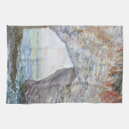 Het Manneporte nabij Étretat door Claude Monet Theedoek