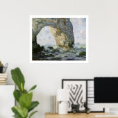 Het Manneporte van Claude Monet Poster (Thuiskantoor)