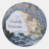 Het Manneporte van Claude Monet Ronde Sticker (Voorkant)