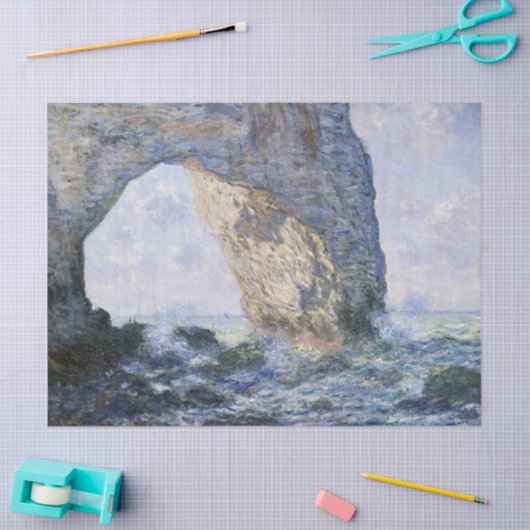 Het Manneporte van Claude Monet Tissuepapier (Craft)