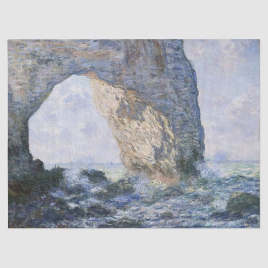 Het Manneporte van Claude Monet Tissuepapier (Voorkant)