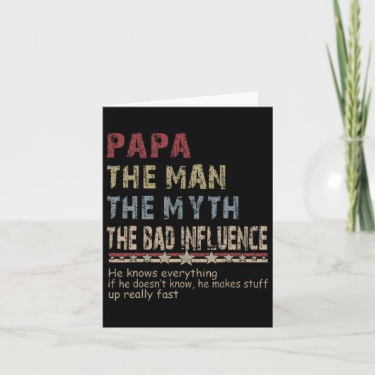 Het Mannetje De Mythe Het Slechte Invloed Shirt Va Kaart (Voorkant)