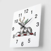 Het Mannetje van herten met Embleem van CREST van Vierkante Klok (Hoek)