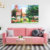 Het Manor House Wall Art Canvas Afdruk (Insitu (Woonkamer))