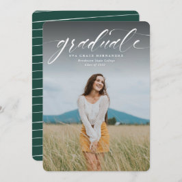 Het manuscript afstuderen eenvoudige één fotoaanko